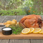 Farm fresh chicken from a local farm cooked